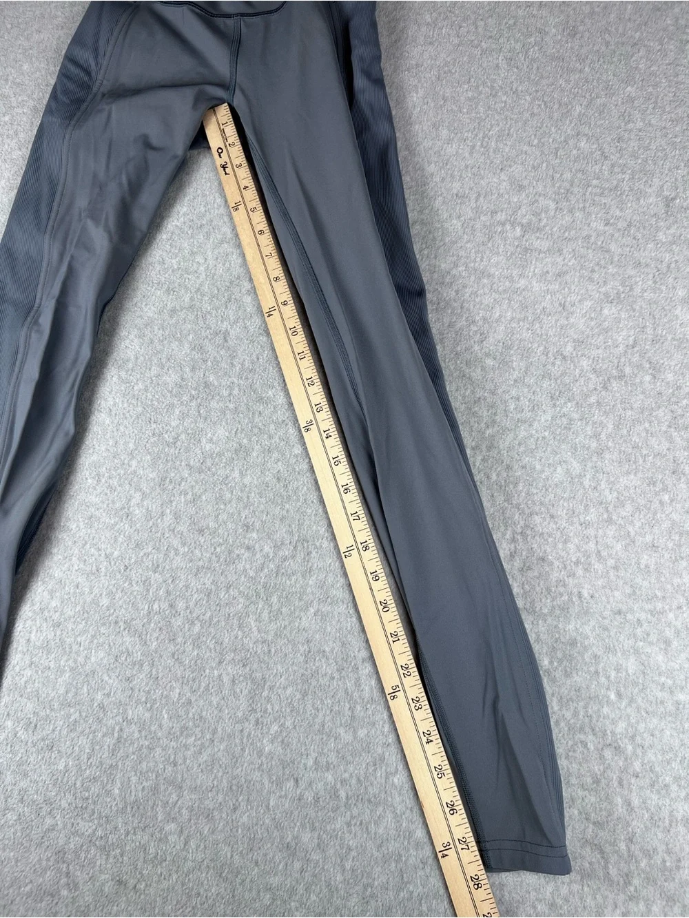 Lululemon Wunder Under High Rise Tight Ribbed 28” Inseam Steam Blue Size 4